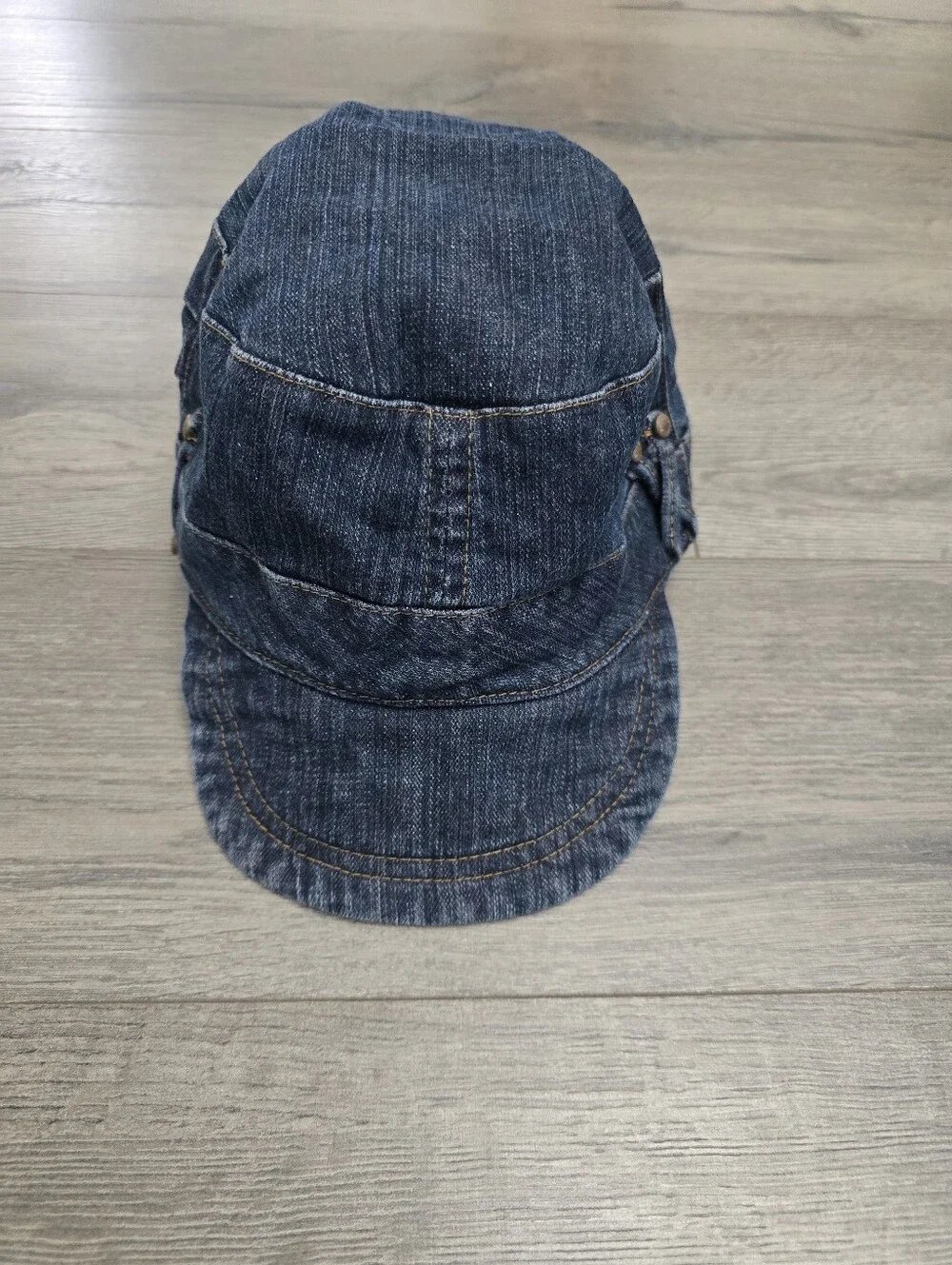 Christopher Blue Denim Newsboy Baker Boy Cap Women's S/M